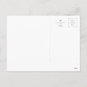 Weihnachtsschnee, Mann - Gruß-Karte Feiertagspostkarte (Rückseite)