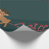 Weihnachtsschnee mit Glitzer Geschenkpapier (Ecke)