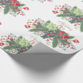 Weihnachtsschnee mit Glitzer Geschenkpapier (Ecke)