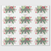 Weihnachtsschnee mit Glitzer Geschenkpapier (Flach)