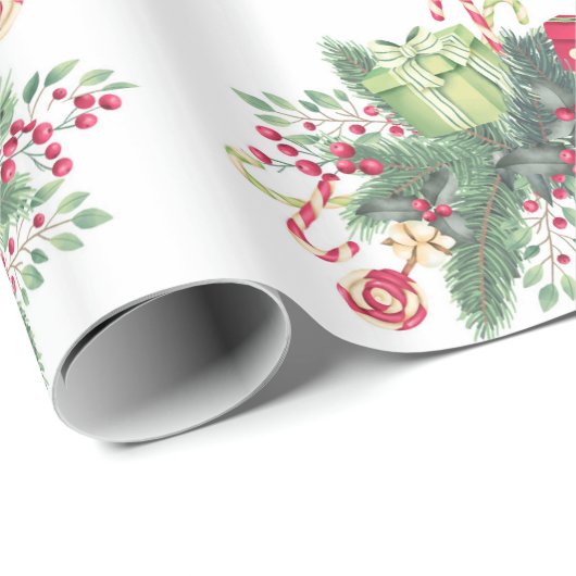 Weihnachtsschnee mit Glitzer Geschenkpapier (Rolleneckpunkt)