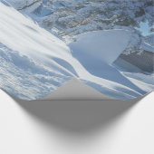 Weihnachtsschnee mit Glitzer Geschenkpapier (Ecke)