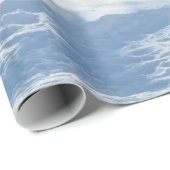 Weihnachtsschnee mit Glitzer Geschenkpapier (Rolleneckpunkt)