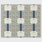 Weihnachtsschnee mit Glitzer Geschenkpapier (Flach)