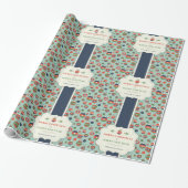 Weihnachtsschnee mit Glitzer Geschenkpapier (Ungerollt)