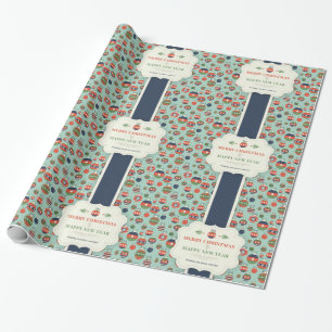 Weihnachtsschnee mit Glitzer Geschenkpapier