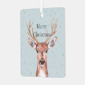 Weihnachtsschnee Ornament Aus Metall (Vorderseite links)