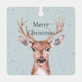 Weihnachtsschnee Ornament Aus Metall (Vorderseite)