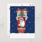 Weihnachtsschnee Postkarte (Vorne/Hinten)