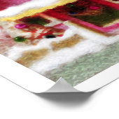 Weihnachtsschnee ~ Print Poster Moderner Stil (Ecke)