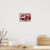 Weihnachtsschnee ~ Print Poster Moderner Stil (Küche)