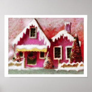 Weihnachtsschnee ~ Print Poster Moderner Stil