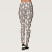 Weihnachtsschnee Rosa Leggings (Rückseite)