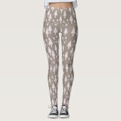 Weihnachtsschnee Rosa Leggings (Vorderseite)