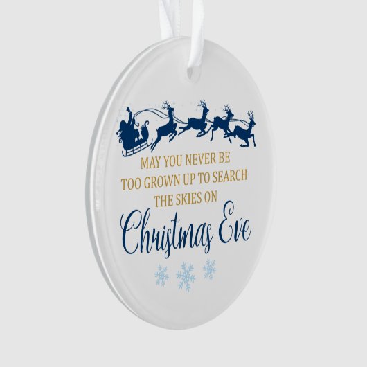 Weihnachtsschnee - Rundweihnachtsschmuck Ornament (Vorderseite)