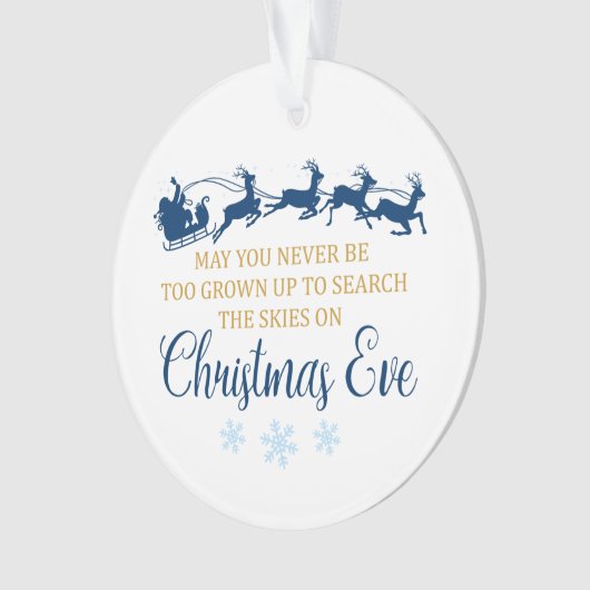 Weihnachtsschnee - Rundweihnachtsschmuck Ornament (Vorderseite)