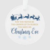 Weihnachtsschnee - Rundweihnachtsschmuck Ornament (Vorderseite)