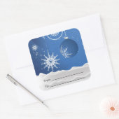 Weihnachtsschnee Schneeflocken Aufkleber auf dem P (Umschlag)