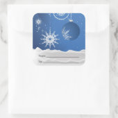 Weihnachtsschnee Schneeflocken Aufkleber auf dem P (Tasche)