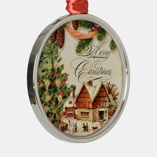 Weihnachtsschnee Skaten Custom Ornament (Rechts)