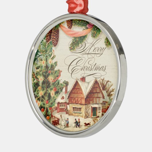 Weihnachtsschnee Skaten Custom Ornament (Links)