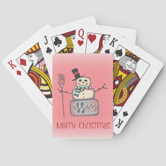 Weihnachtsschnee Spielkarten (Rückseite)