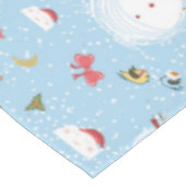 Weihnachtsschnee Tischdecke (Schrägansicht)