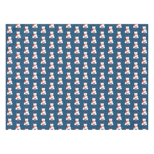 Weihnachtsschnee Tischdecke (Vorderseite (Horizontal))