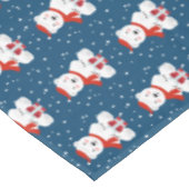 Weihnachtsschnee Tischdecke (Schrägansicht)