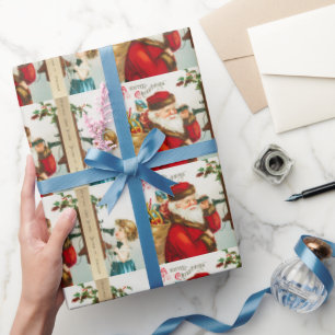 Weihnachtsschnee und Santa Geschenkpapier