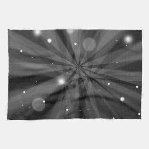 Weihnachtsschnee und Sternexplosionen Handtuch