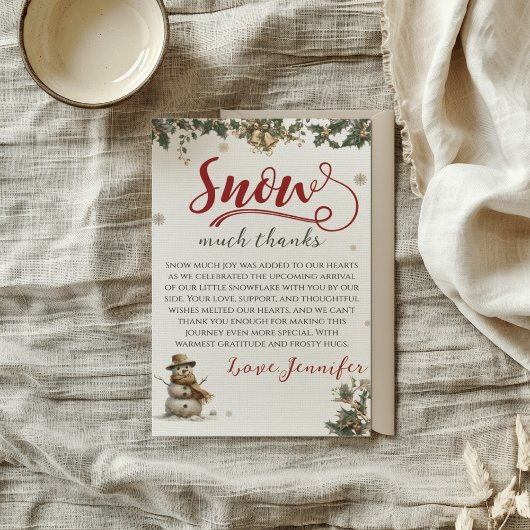 Weihnachtsschnee Weihnachten Weihnachten Vielen Da Dankeskarte