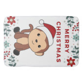 Weihnachtsschnee Wintertiere Affen Bad Badematte (Vorderseite)