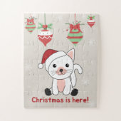 Weihnachtsschnee Wintertiere Katzen Jigsaw Puzz Puzzle (Vertikal)