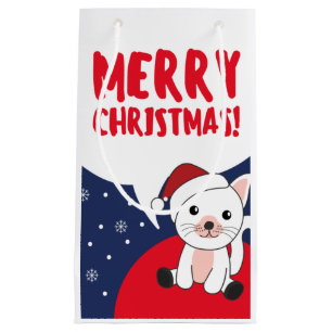 Weihnachtsschnee Wintertiere Katzen Kleines Gesche Kleine Geschenktüte