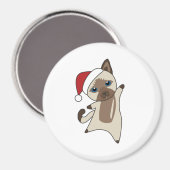 Weihnachtsschnee Wintertiere Katzen Magnet (Vorderseite/Rückseite)
