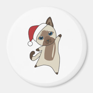 Weihnachtsschnee Wintertiere Katzen Magnet