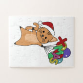 Weihnachtsschnee Wintertiere Katzen Puzzle (Horizontal)