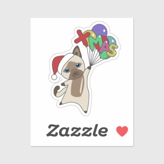 Weihnachtsschnee Wintertiere Katzen Sticker (Blatt)