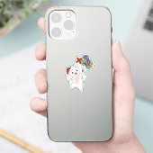 Weihnachtsschnee Wintertiere Katzen Sticker (Telefon)