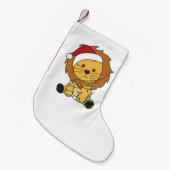 Weihnachtsschnee Wintertiere Löwen Adult Clo Kleiner Weihnachtsstrumpf (Vorderansicht (hängend))