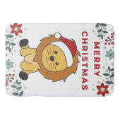 Weihnachtsschnee Wintertiere Löwen Bath Mat Badematte (Vorderseite)