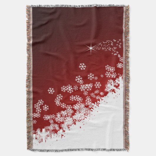 Weihnachtsschnee-Wurfs-Decke Decke (Vorderseite Vertikal)