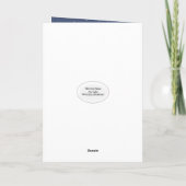 Weihnachtsschneeauschale in Schneeflocken Feiertagskarte (Rückseite)