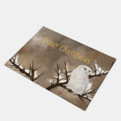 Weihnachtsschneeauwl Fußmatte (Schrägansicht)