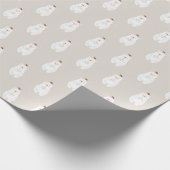 Weihnachtsschneebär Geschenkpapier (Ecke)