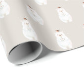 Weihnachtsschneebär Geschenkpapier (Rolleneckpunkt)