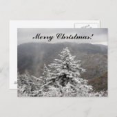 Weihnachtsschneebaum Feiertagspostkarte (Vorne/Hinten)