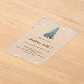 Weihnachtsschneebaum mattiert acryleinladungen (Ablage )
