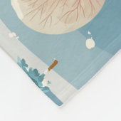 Weihnachtsschneebäume Fleecedecke (Ecke)